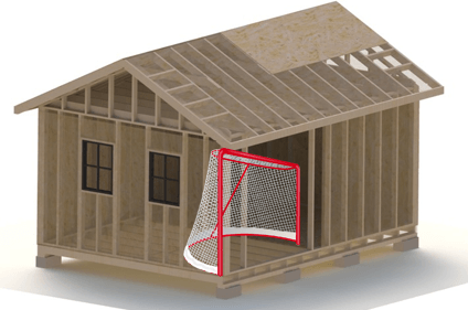 build a soccer shed