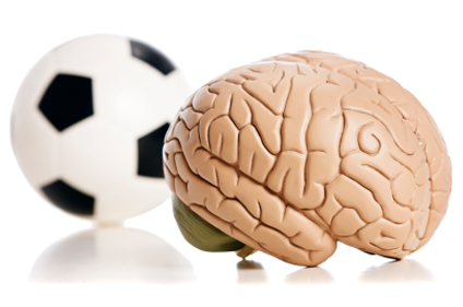 soccer ball with brain